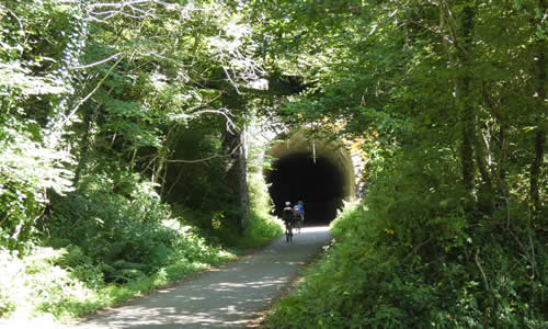 Tunnel on cycle trail near Shaugh Bridge